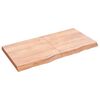 vidaXL Kupaonska radna ploča svjetlosmeđa 120x60x(2-6) cm masivno drvo