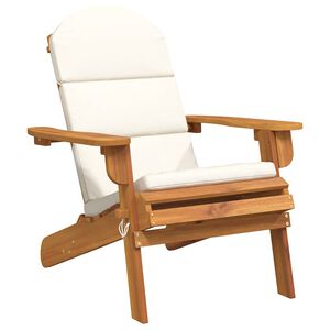 vidaXL Vrtna stolica Adirondack s jastucima masivno bagremovo drvo