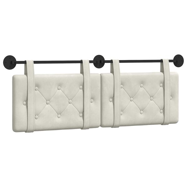 vidaXL Držeće uzglavlje Zidne Krema 150 x 55 x 5 cm Bar&scaron;un