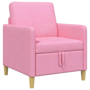 vidaXL Sofa s pohranom Ružičasta 72 x 78 x 87 cm Poliester