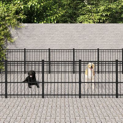 vidaXL Vanjski kavez za pse čelični 22,58 m²