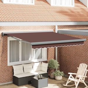 vidaXL Tenda na automatsko uvlačenje smeđa 300 x 250 cm