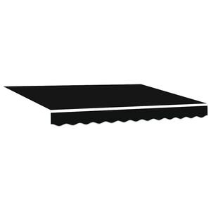 vidaXL Zamjensko platno za tendu Crna 280 x 245 cm Poliester