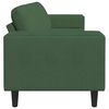 vidaXL Sofa s jastukom Tamnozelena 250 x 77 x 76 cm Kordura tekstil