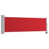 vidaXL Uvlačiva bočna tenda za terasu 80 x 300 cm crvena