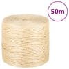 vidaXL Uže od 100 % sisala 4 mm 50 m