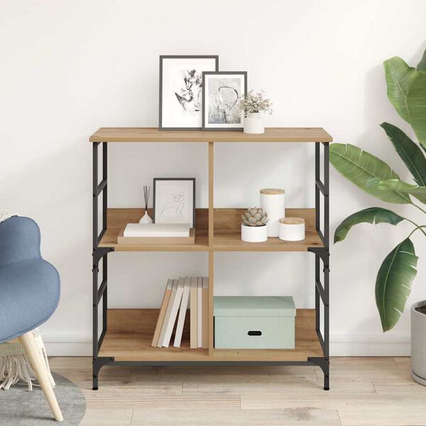 vidaXL Polica hrast artisan 78.5 x 33 x 82 cm Konstruirano drvo