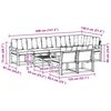 vidaXL Set vanjskih sofa s jastukom 9 pcs Prirodna i bež