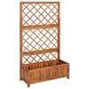 vidaXL Povi&scaron;ena gredica s re&scaron;etkom 85x38x150 cm masivno bagremovo drvo