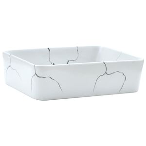 vidaXL Nadgradni umivaonik bijeli pravokutni 46x35,5x13 cm keramički