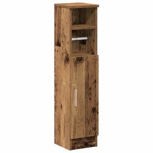 vidaXL Kupaonski ormarić s držačem za role, staro drvo 20,5 x 22 x 90 cm