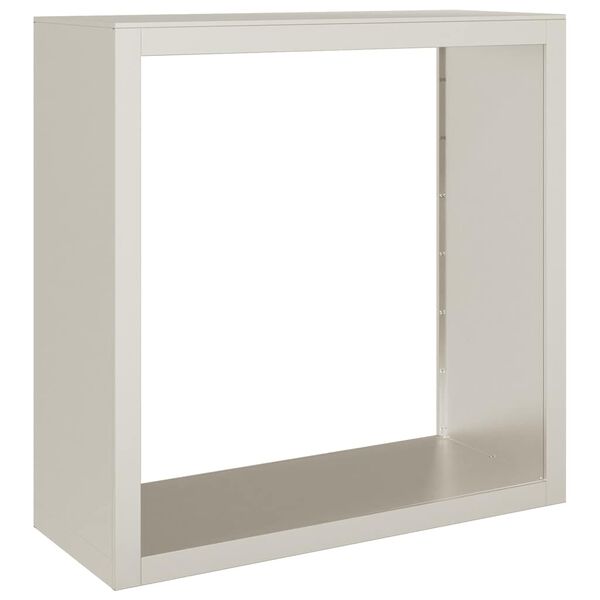 vidaXL Stalak za drva za ogrjev 100x40x100 cm Pohabani čelik