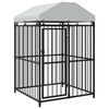 vidaXL Vanjski kavez za pse s krovom 120 x 120 x 150 cm