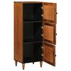 vidaXL Highboard s pohranom Orah 40 x 33 x 110 cm Čvrsto drvo manga