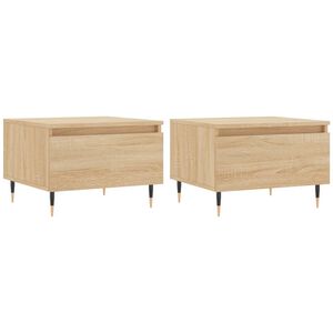 vidaXL Stolići za kavu 2 kom boja hrasta 50x46x35 cm konstruirano drvo