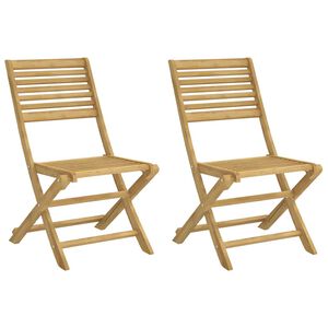vidaXL Sklopive stolice 2 kom 48,5x61,5x87 cm Masivno drvo akacije