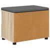 vidaXL Klupa za hodnik s jastukom Sonoma hrast 60 x 38 x 46 cm