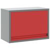 vidaXL Ormar za alate s pohranom Crvena i siva 50 x 25 x 35 cm