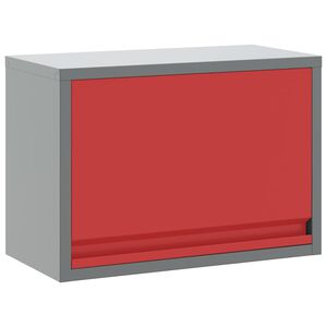 vidaXL Ormar za alate s pohranom Crvena i siva 50 x 25 x 35 cm Čelik