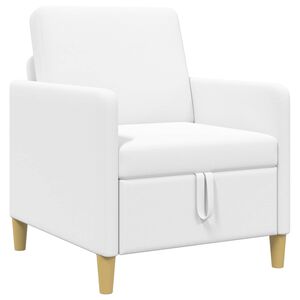 vidaXL Sofa s pohranom Bijela 72 x 78 x 87 cm Poliester