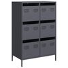 vidaXL Visoka komoda antracit 68x39x101,5 cm od čelika