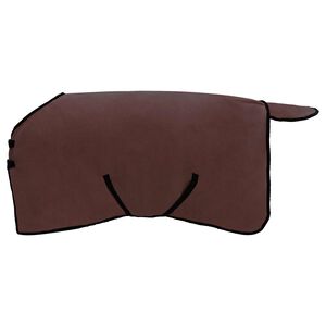 vidaXL Pokrivač za konje Puni tamnosmeđi 75 cm Poliester Fleece