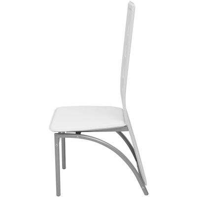 vidaXL Blagovaonse stolice od umjetne kože 6 kom bijele