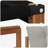 vidaXL Set vanjskih sofa s jastukom 4 pcs Prirodna i svijetlo siva