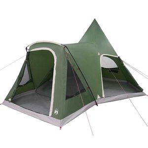 vidaXL &Scaron;ator Teepee za 5 osoba 5-osobni Zelena