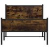 vidaXL Metalni okvir kreveta bez madraca boja hrasta 100x190 cm