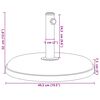 vidaXL Baza suncobrana za stupove &Oslash; 32/35/38 mm 25 kg okrugla