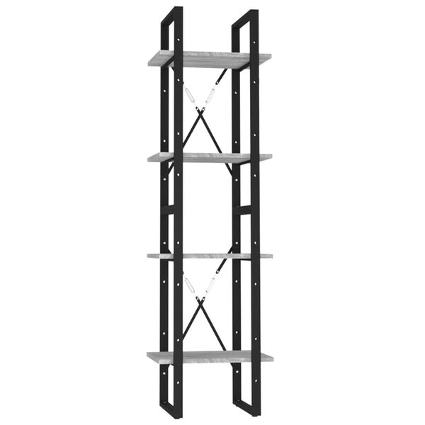 vidaXL Ormarić za knjige s 4 razine boja hrasta 40x30x140 cm drveni