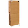 vidaXL Highboard Zidne Staro drvo 69,5 x 34 x 180 cm Konstruirano drvo