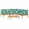 vidaXL 4-dijelni set vrtnih sofa od paleta s jastucima od drva bagrema