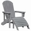 vidaXL Adirondack stolica Svijetlo siva 82 x 74 x 92 cm HDPE
