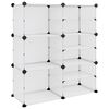 vidaXL Stalak za cipele prozirni 84 x 31,5 x 93 cm PP