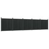 vidaXL Panel za ogradu sivi 872 x 186 cm WPC