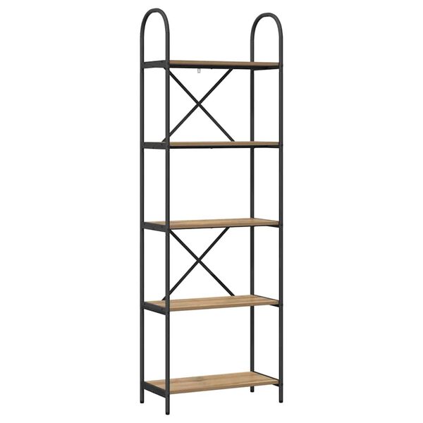 vidaXL Polica Umjetnički hrast 60 x 30 x 183 cm Konstruirano drvo