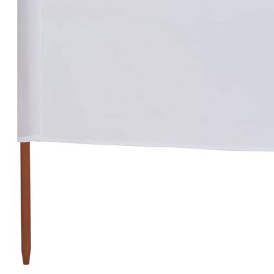 vidaXL Vjetrobran s 3 panela od tkanine 400 x 120 cm bijeli