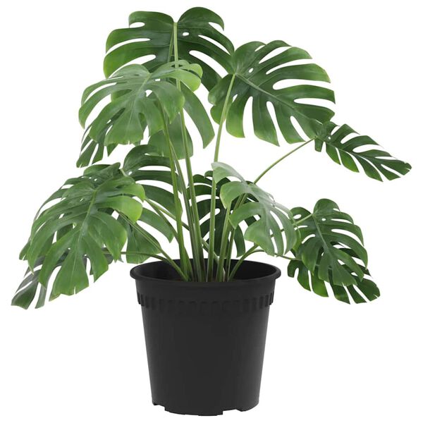 vidaXL Okrugla saksija za cveće 6 pcs Crna &Oslash; 19 x 16 cm Plastika