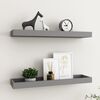 vidaXL Udubljene zidne police 2 kom sive 60 x 15 x 4 cm MDF