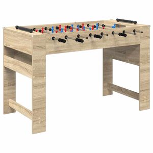 vidaXL Fuzbal Stol Sonoma hrast 125 x 60,5 x 80 cm Konstruirano drvo