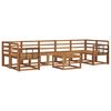 vidaXL Set vanjskih sofa 8 pcs Prirodna Čvrsto drvo akacije