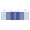 vidaXL Uvlačiva bočna tenda plava 220 x 600 cm