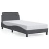 vidaXL Okvir za krevet Dover tamno sivi 90x190 cm bar&scaron;un