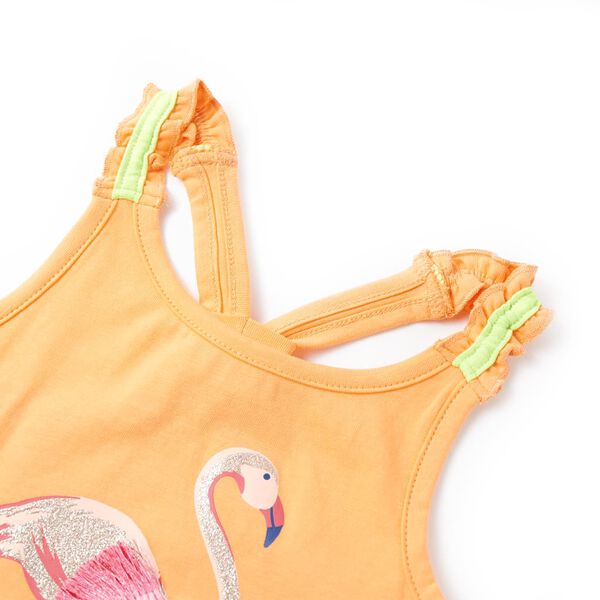 Dječja majica bez rukava jarkonarančasta 104