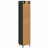 vidaXL Highboard Crni hrast 34,5 x 34 x 180 cm Konstruirano drvo