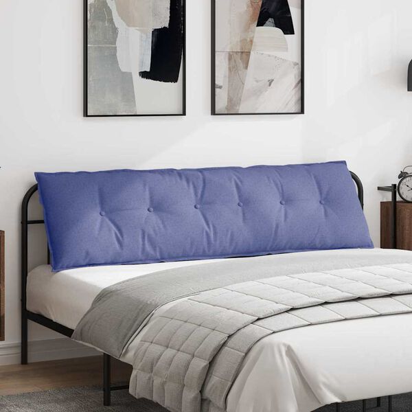 vidaXL Jastuk za leđa Traper plava 180 x 19 x 50 cm tkanina