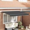 vidaXL Skrovita tenda Antracit 250 x 200 cm tkanina