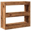vidaXL Ormarić za knjige/Sobna pregrada staro drvo 80x30x72 cm